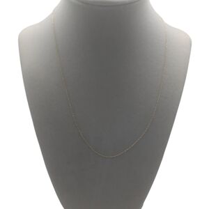 14KT Solid Gold Singapore.08mm Necklace